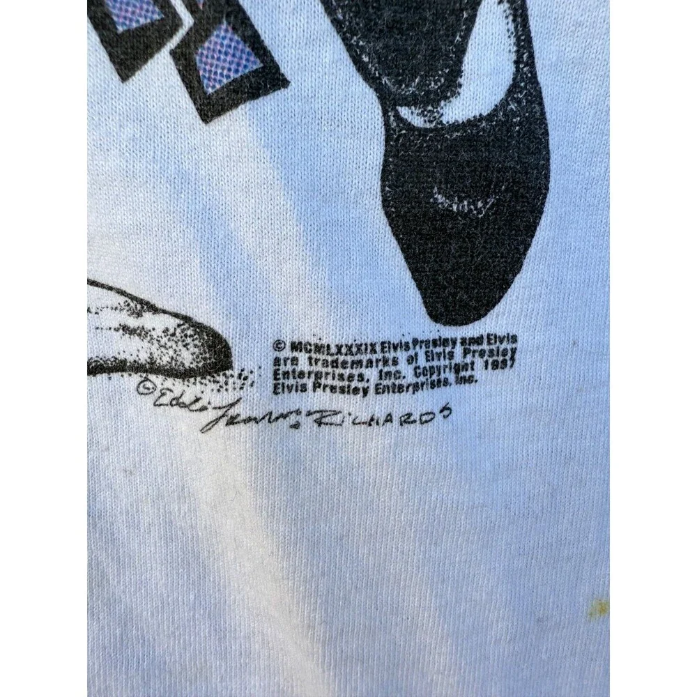Elvis‎ Presley 1987 Shirt Screen Stars Single Stitch Totally Awesome | Size XL